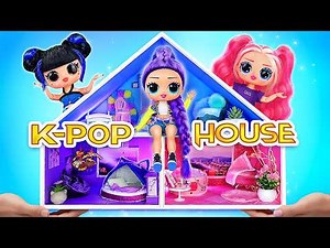 K-Pop Big Doll House Makeover! 7 DIY Pour Les Huntrix L.O.L. Dolls
