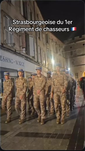 Entraînement militaire au 1er Régiment de chasseurs
