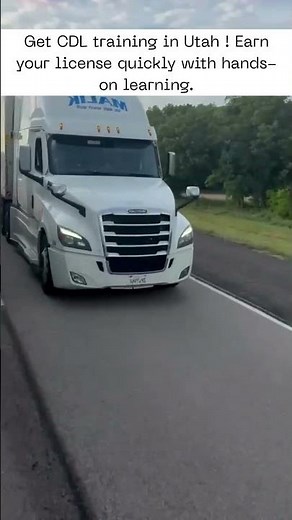 Get CDL training in Utah! Earn your license quickly with hands-on learning.