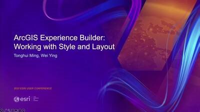 ArcGIS Experience Builder: Working With Style and Layout