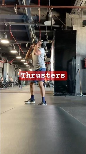 How to thruster|crossfit exercise #thruster