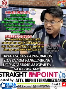 Si Sarah Discaya ay kasalukuyang iniimbestigahan ng Senado para sa kanyang umano'y pagkakasangkot sa mga proyektong multo at mga substandard na proyekto sa pagkontrol ng baha. Narito ang mga detalye: - *Ang Imbestigasyon*: Ang Senate Blue Ribbon Committee, na pinamumunuan ni Senador Rodante Marcoleta, ay nagsisiyasat sa mga proyekto ng gobyerno sa pagkontrol ng baha at mga kontratista. Layunin ng imbestigasyon na malantad ang mga anomalya sa mga proyekto, kabilang ang mga proyektong multo at sub