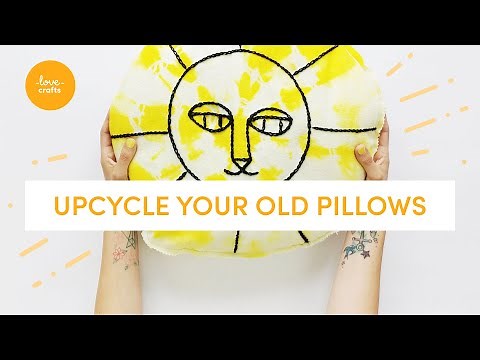 3 ideas to UPCYCLE your old pillows! | craft #withme