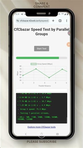 Test Your Real Internet Speed in Seconds! ⚡ CfCbazar DIY Speed Test With the Source Code