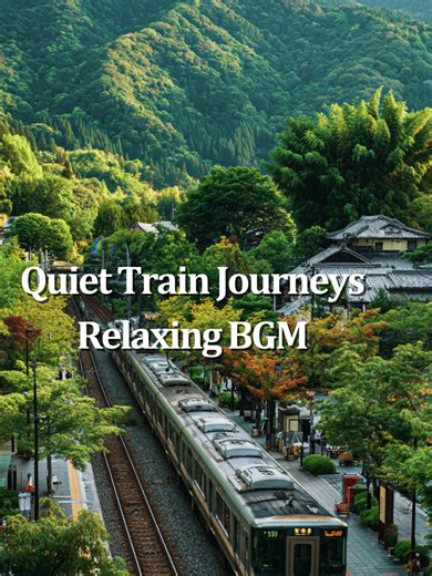 こんな電車の風景見たことありますよね？ 電車で小旅行したような気分になれるBGM🚉 Relaxing train journey BGM for calm moments. 🎧 Full version on my channel. #癒しBGM #作業用BGM #電車BGM #ローカル線 #集中BGM #relaxingmusic #calmmusic #shorts #japan