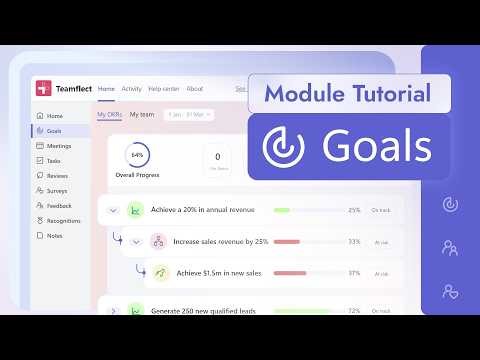Teamflect Goals & OKRs Module Tutorial