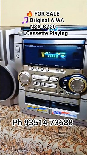 (Sold out) 🔥 AIWA NSX-SZ20 Hi-Fi Music System | Cassette, Bluetooth, FM & AUX Working #Shorts