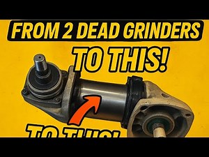 Amazing Welding Positioner Made from Two Broken Grinders | DIY Welding Rotor Build