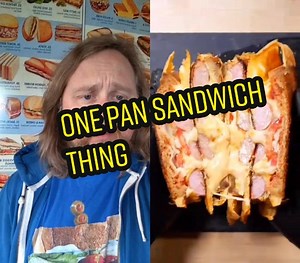 Exploring the One Pan Sandwich Trend with Sandwich Dad | bayashi.tiktok