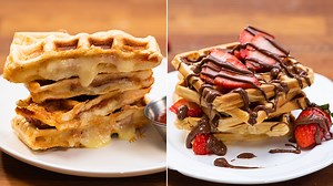 Εύκολες σπιτικές βάφλες Συνταγή - www.MamaPeinao.gr