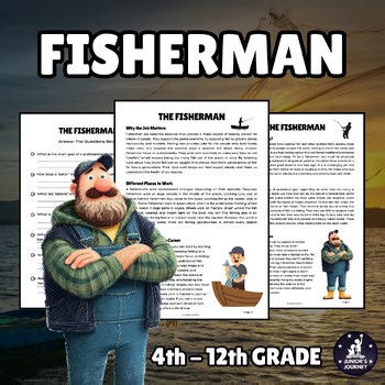 Fisherman Reading Comprehension | Career Exploration Worksheet