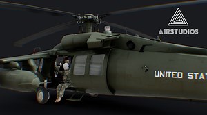 Black Hawk Helicopter With Pilots - Buy Royalty Free 3D model by AirStudios (@airstudios3d)