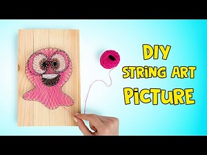 DIY String Art Vase For Your Flowers