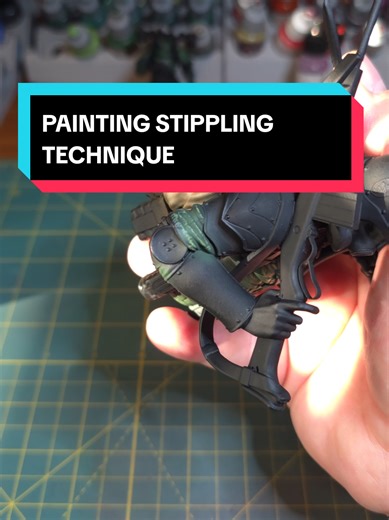 Stippling Technique for Textured Clothing Using Vallejo Paints