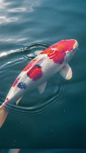 Kohaku Koi ~ The most expensive koi. #koi #koifish #viral #fyp