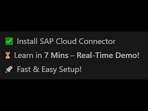 🔥 How to Install SAP Cloud Connector in Just 7 Minutes! 🚀 Learn in Real-Time!