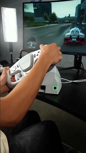 Is this the most immersive racing wheel EVER? 🤯 GameSir Turbo Drive Prototype! #RacingSetup #Forza6