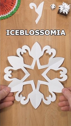 DIY PRESENT SNOWFLAKE ICEBLOSSOMIA STEP BY STEP | CAPTIVATING BEST SCHOOL PROJECT INCLART