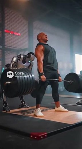 🤯Bodybuilder vs Robot - Who wins? 😳