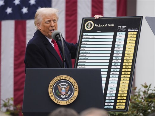 Stock markets in Canada and U.S. tumble after tariff announcement