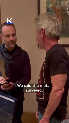 Ukrzaliznytsia gifts Sean Penn symbolic 'Oscar' made from damaged railcar