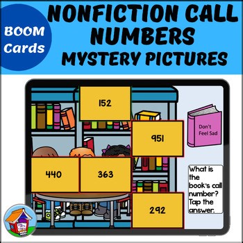 Library Skills -- Nonfiction Call Numbers Mystery Pictures BOOM™ Cards