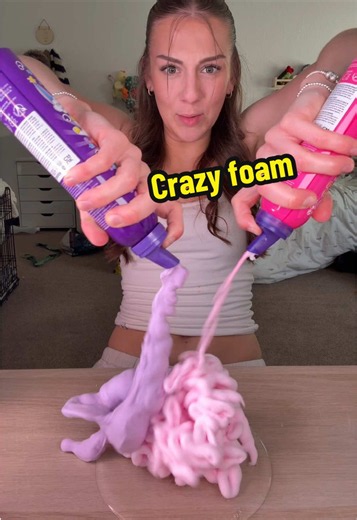 Making a CRAZY foam slime | slime