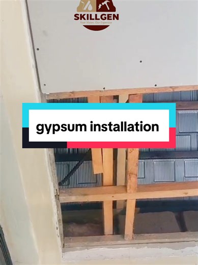 gypsum installation in progress....call/ whatsapp us on 0748777385 to make your booking...services offered countrywide. #eldorettiktokers #gypsum #fyp #skillgen #goviral
