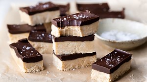 Easy Chocolate Peanut Butter Protein Slice Recipe - Real Food Healthy Body (RFHB)