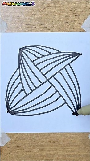 Dibujo Decorativo con Líneas Paso a Paso | Arte Fácil y Creativo