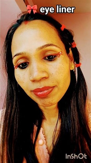 eye liner tutorial #ribbon eye liner #vairal