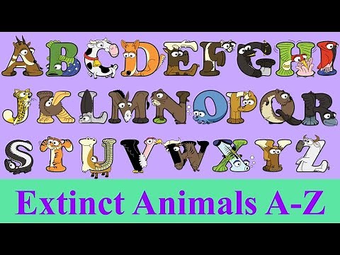 Extinct Animals for Kids | A-Z Extinct Animals | Animal Alphabet | Learn ABC with Alphabetimals