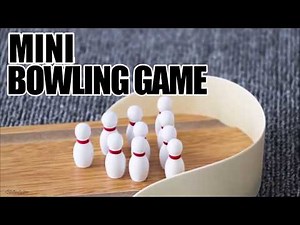Mini Bowling Game, Mini Wooden Desktop Bowling Game Classic Desk Ball for Kids and Adults