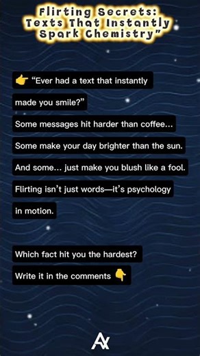 Flirting Secrets: Texts That Instantly Spark Chemistry #quotes #shorts