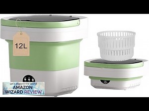 Portable washing machine12L Upgraded With Spin BasketFoldable Mini Washing Machine Small Review
