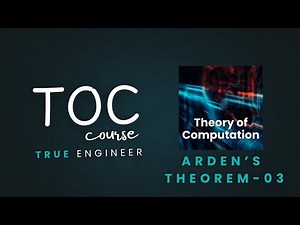 Arden's Theorem part 03 | Questions based on Arden's Theorem | Toc Complete Course