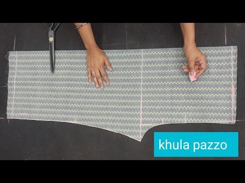 Plazzo ki perfectly 👌 fine cutting | plazzo pant ki cutting! #plazzo #kittu1146