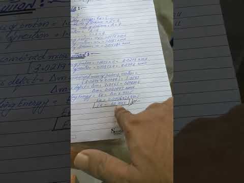 Class 12 Physics Solved Numerical Sindh board New book Chapter No 27 Nuclear Physics all