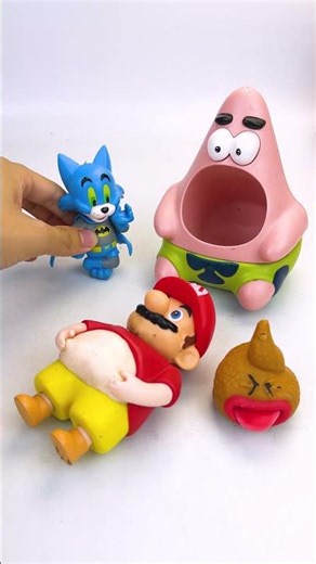 Unboxing Super Mario Bros - Tom and Jerry vs Patrick Star toy fun Videos #tomandjerry