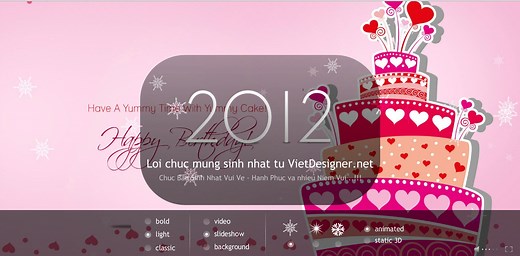 Share code chúc mừng sinh nhật - Happy Birthday đẹp lung linh và đáng yêu