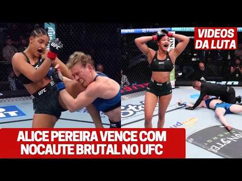 FIGHT VIDEO: ALICE PEREIRA KNOCKS OUT AND WINS HER FIRST UFC FIGHT