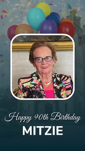 Happy 90th Birthday Mitzie Corscadden 🎂🎉 Today, we’re celebrating a truly remarkable milestone - the 90th Birthday of the one and only Mitzie Corscadden, the Matriarch of the Romantic Castles of Ireland. Join us in raising a glass to toast to Mitzie today - may your 90th year be filled with joy, laughter and all the love you’ve given to countless guests and friends over the years. #happybirthday #birthday #90years #romanticcastlesofireland #celebration | Ballyseede Castle Hotel
