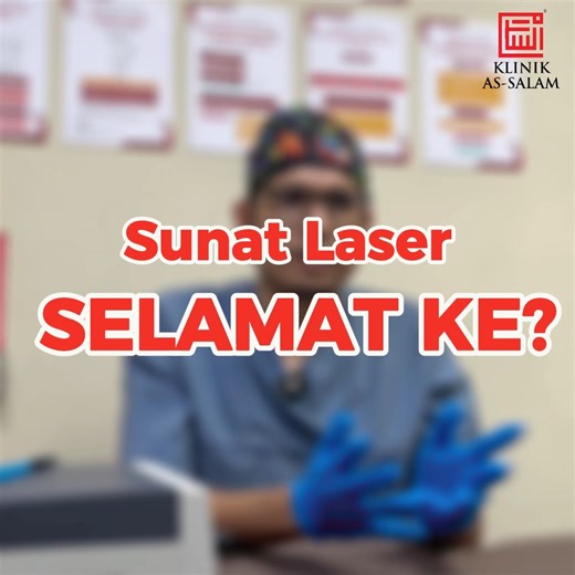 “𝗗𝗥, 𝗔𝗣𝗔 𝗞𝗘𝗟𝗘𝗕𝗜𝗛𝗔𝗡 𝗦𝗨𝗡𝗔𝗧 𝗟𝗔𝗦𝗘𝗥 𝗕𝗘𝗥𝗕𝗔𝗡𝗗𝗜𝗡𝗚 𝗧𝗘𝗞𝗡𝗜𝗞 𝗟𝗔𝗜𝗡?” Soalan ini memang selalu ditanya oleh ibu bapa. Kenapa semakin banyak klinik memilih teknik sunat laser berbanding teknik lain seperti clamp atau konvensional? Kelebihan Sunat Laser: ✅ Kurang pendarahan & lebih selamat ✅ Kos berpatutan & efektif ✅ Tempoh penyembuhan lebih cepat Bila proses lebih selamat dan pemulihan lebih cepat, ibu bapa pun lebih tenang, anak pun lebih berani. Dah tahu kelebihan