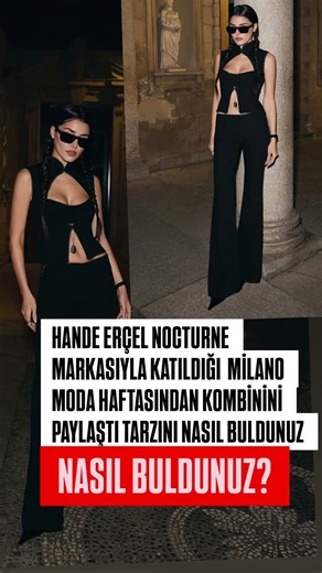 Hande Erçel, Nocturne'ün yeni sezon koleksiyonu için kamera karşısına geçti