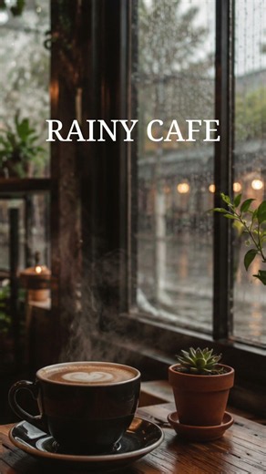 Rainy Cafe Piano ☕🌧️ Relaxing Jazz & Soft Rain for Work, Study & Sleep #RainyJazz #CafeMusic