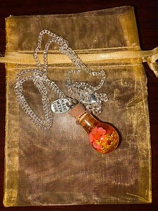 Potion Bottle Necklace(orange) - Etsy