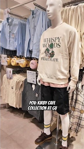 #pov : KIRBY CAFE COLLECTION AT GU | #GU #GUfashion #fashion #trendyfashion #ootd #kirby #apparel