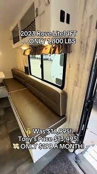 💎 All Aluminum Frame // Ultra Lite 💎 2023 Rove Lite 📏 14FT ⚖️ ONLY 1,800 LBS 🛌 Sleeps 2