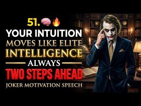 51. ���� Your Intuition Moves Like Elite Intelligence — Always Two Steps Ahead Joker Motivatio