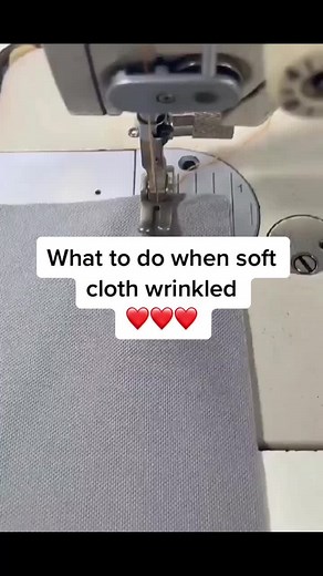 Use smooth materials to reduce the frictions to the soft fabric. #sewingtutorial #fyp #sewinghacks #diysewing #sewinglove #sewingcommunity #foryoupage #sewingmachine